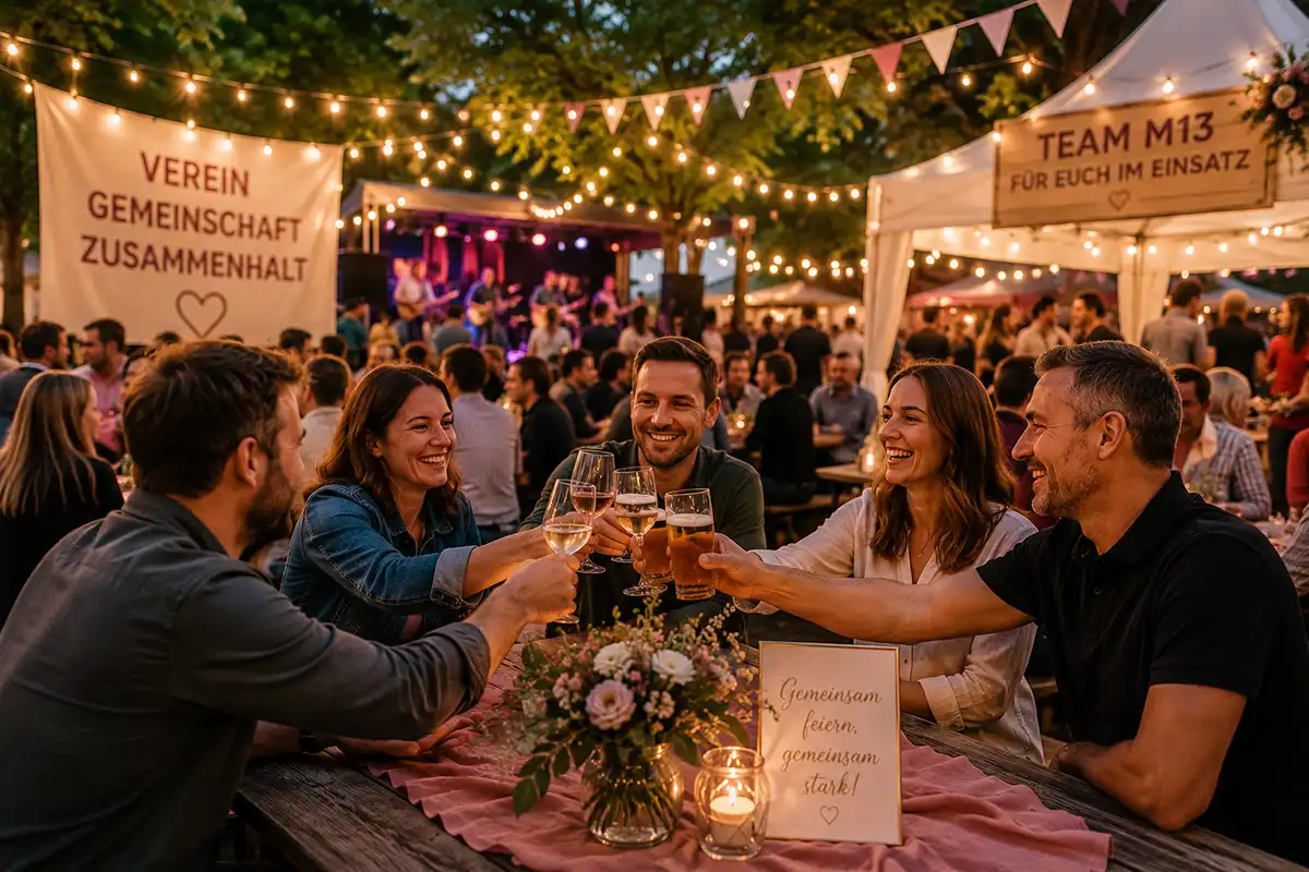 Service von Team M13 bei Vereinsfeste